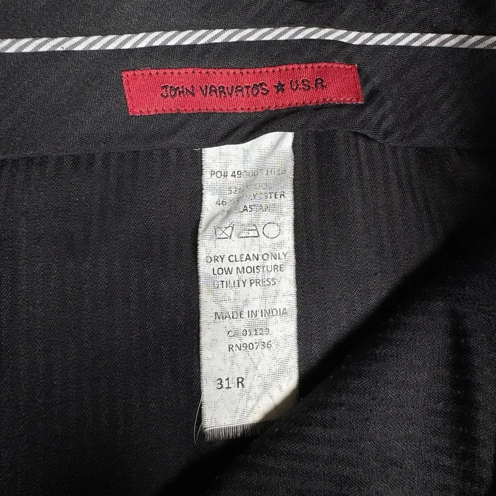 John Varvatos Wool Blazer Gray Men's 36 R and Dress Pants 31 R (Fits 32x27.5)
